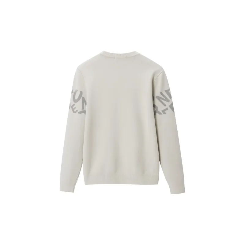 HLA Knitwear Men Beige Apricot Pattern 56-1