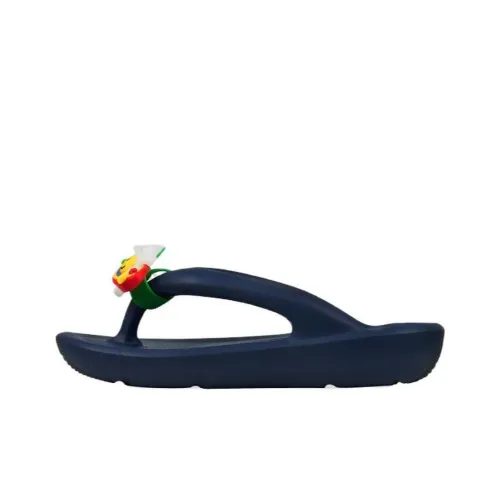 Wiggle Wiggle x TAW&TOE Antibacterial Quick Dry Slip Resistant Flip Flops Unisex Marine Blue