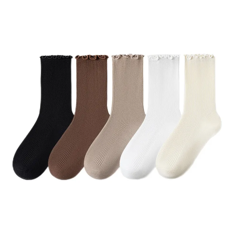 MIIOW Mid-Calf Socks Women's 5 Pack-9