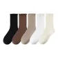 [Combo 4]Black+Dark Coffee+Khaki+White+Milk White