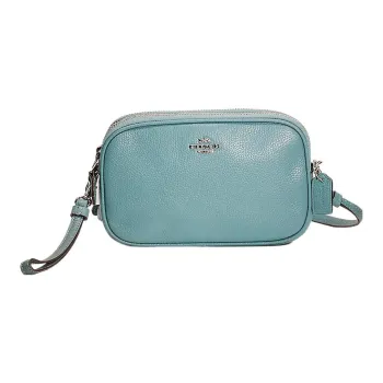 COACH Sadie Leather Camera Bag Shoulder Bag Crossbody Bag Small Size Women's Teal