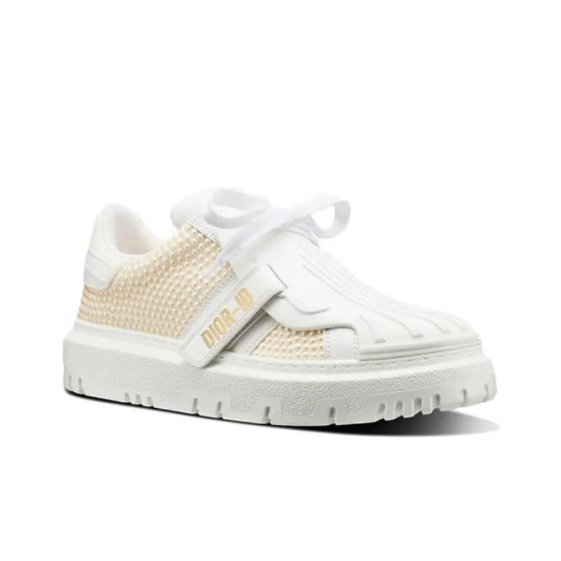 DIOR Dior-ID Skateboard Shoes Women's White Beige-2