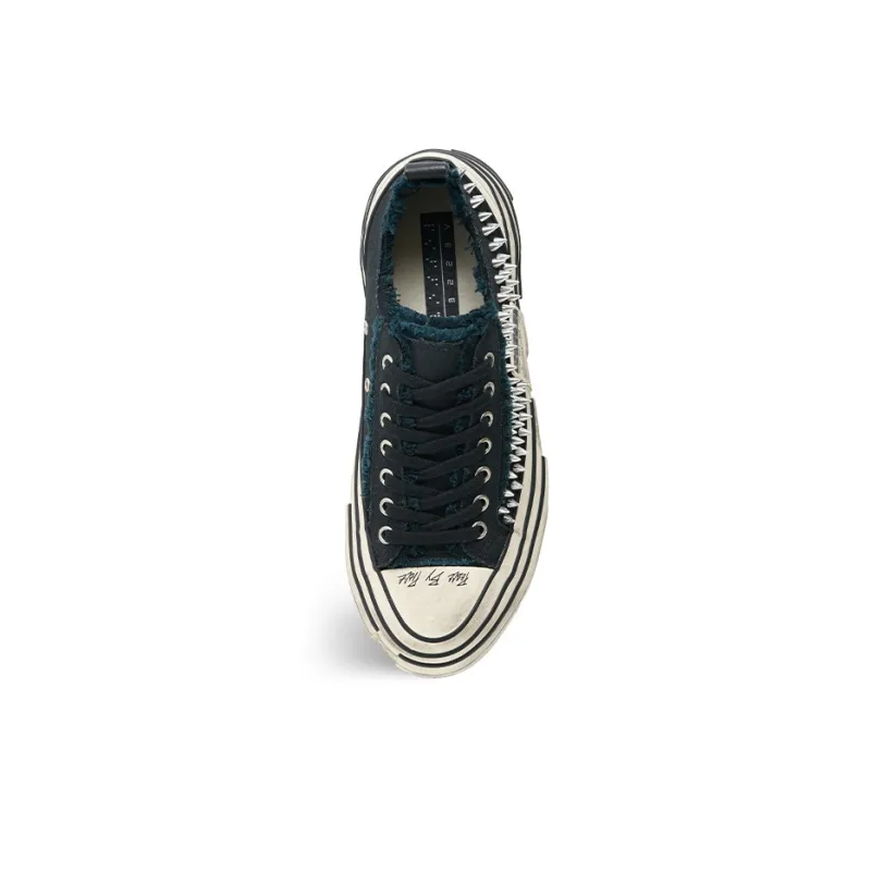 XVESSEL Canvas Shoes Unisex Low Top White-4