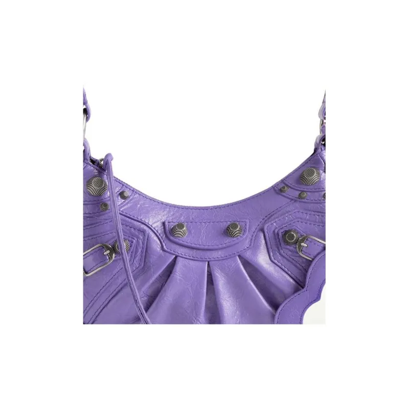 Balenciaga Le Cagole Shoulder Bag Xs Purple-4