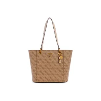 GUESS Polyurethane Tote Bag Shopping Bag Shoulder Bag Handbag Small Size Women's Brown