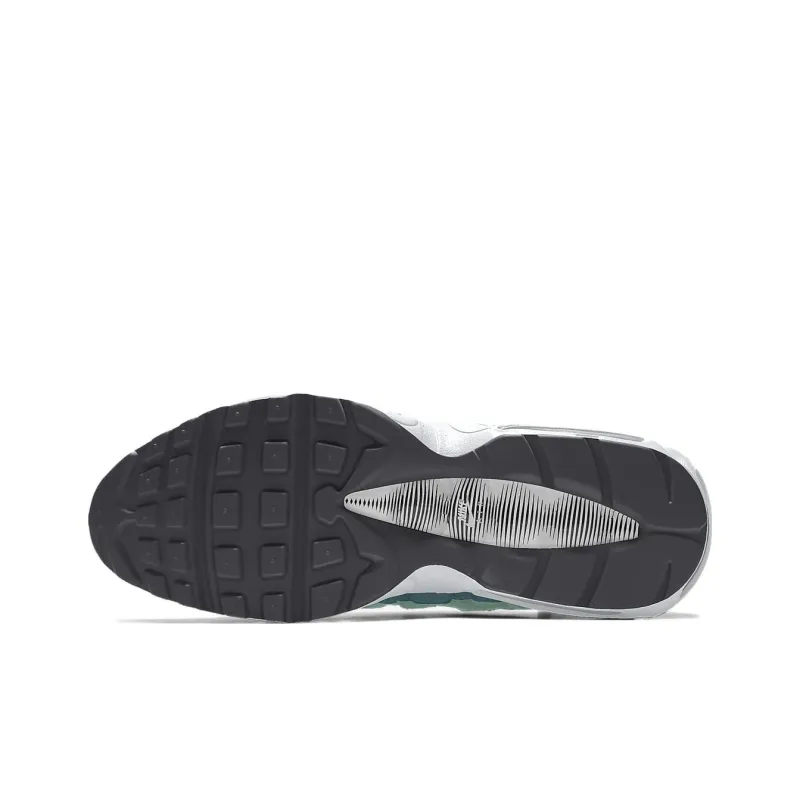 Nike Air Max 95 Wear Resistant Low Top Casual Shoes Women's Black Green-5