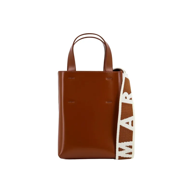 MARNI Logo Printed Top Handle Bag-2