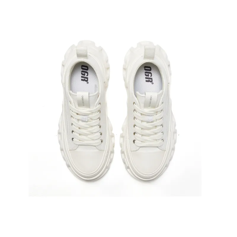 OGR Lull Collection 2.0 Low-Top Canvas Shoes Unisex White-3