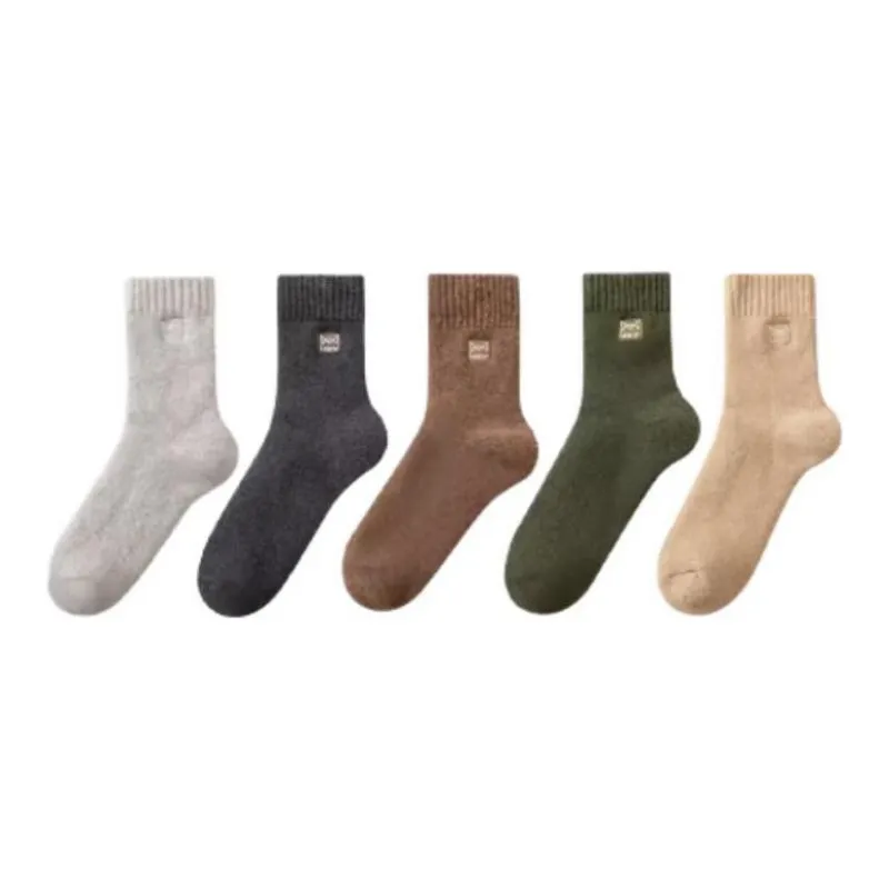 MIIOW Mid Calf Socks Men's 5 Pack-1