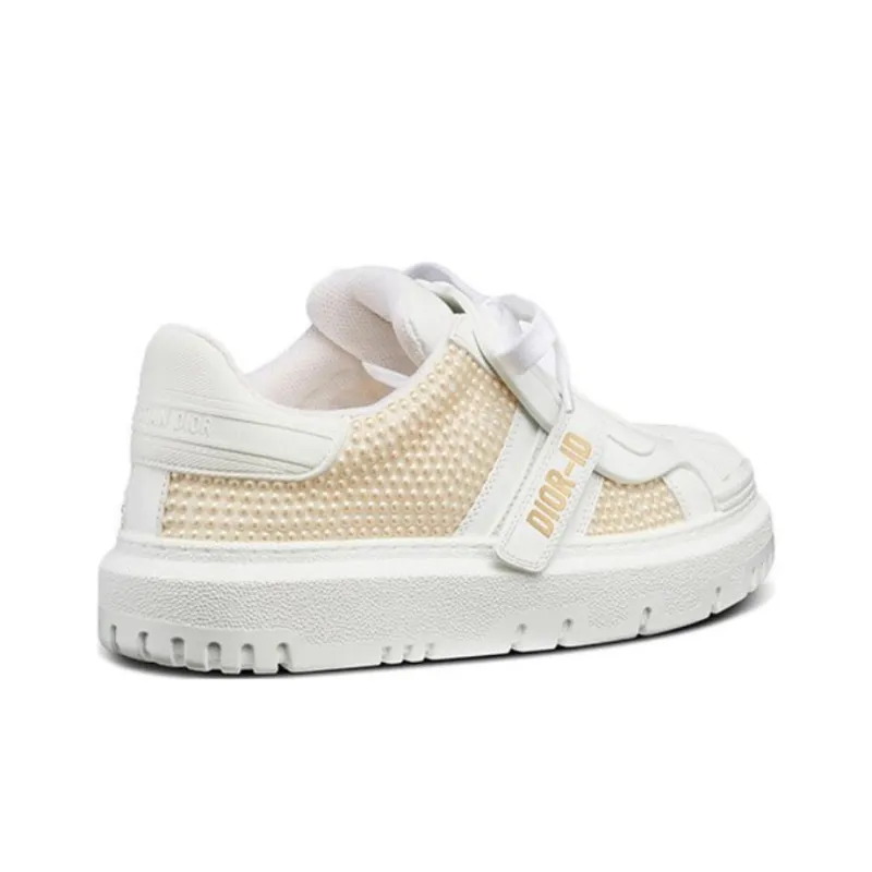 DIOR Dior-ID Skateboard Shoes Women's White Beige-3