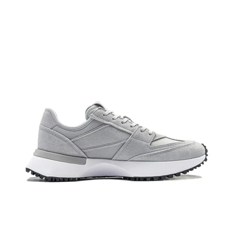 LiNing Lightweight And Wear-resistant Low-Top Running Shoes Men's Gray-1