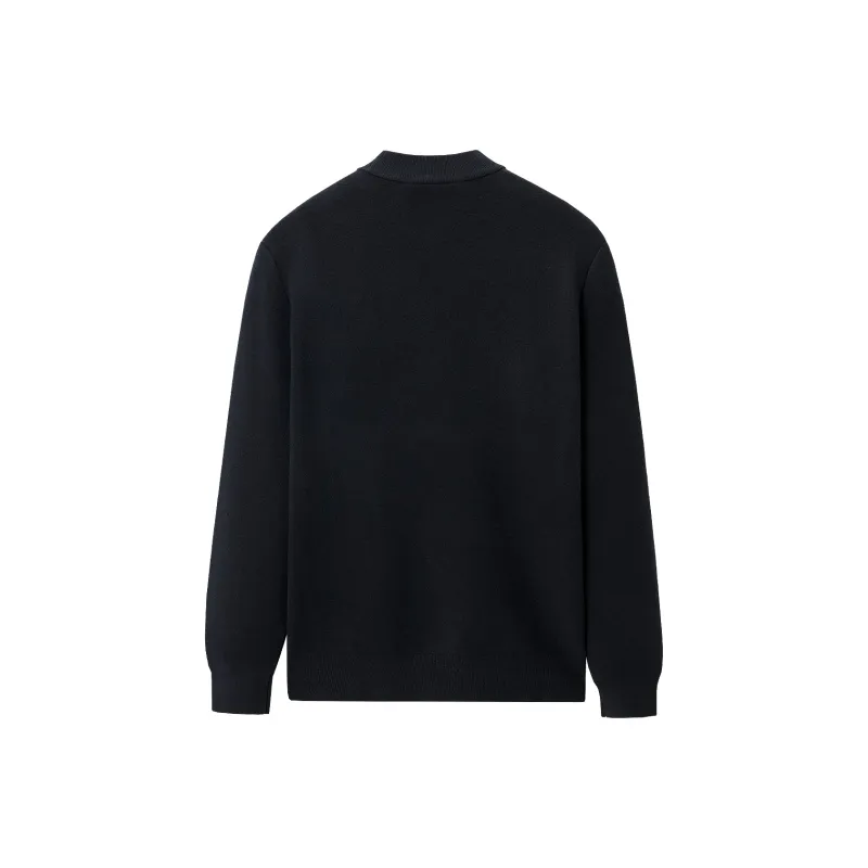 HLA Knitwear Men Navy Blue F1-1