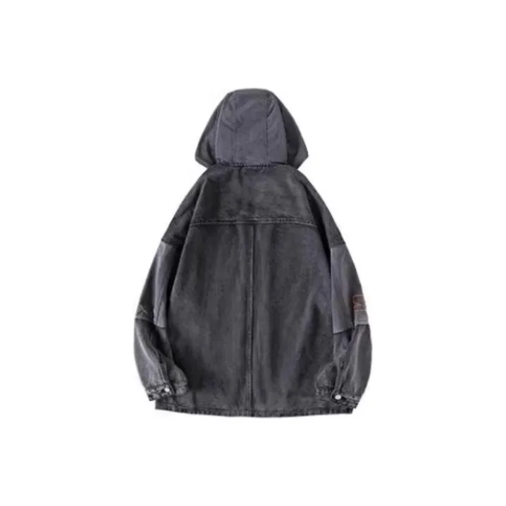 STARTER Jackets Men Denim Gray-1