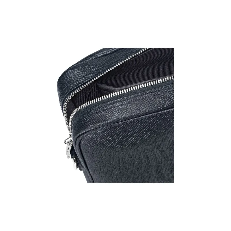 LOUIS VUITTON Cow Leather Laptop Bags Shoulder Bag Crossbody Bag Handbag Briefcases Small Size Men's Dark Blue-5