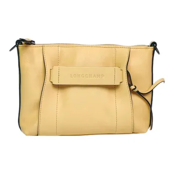LONGCHAMP 3D Calfskin Tote Bag Shopping Bag Handbag Shoulder Bag Crossbody Bag Small Size Women's Yellow
