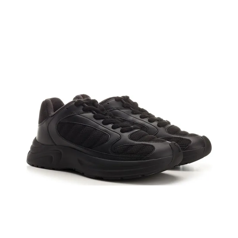 AMIPARIS Anti Slip Wear Resistant Low Top Casual Shoes Men's Black-2