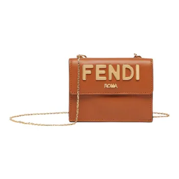 FENDI ROMA Calfskin Wallet Regular Women's Brown