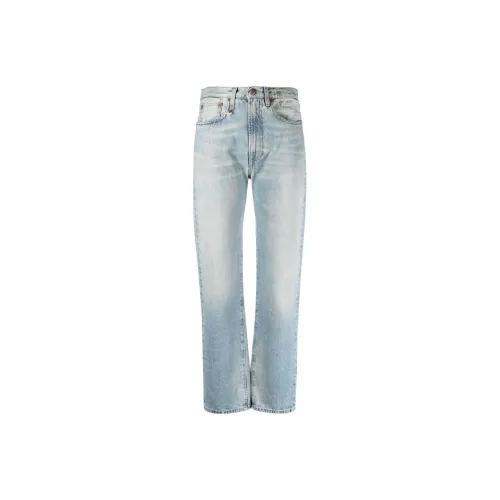 R13 Washed Straight-leg Jeans