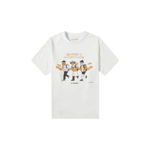 And Wander T-Shirts Men Gray White