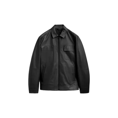 Massimo Dutti Jackets Men Black