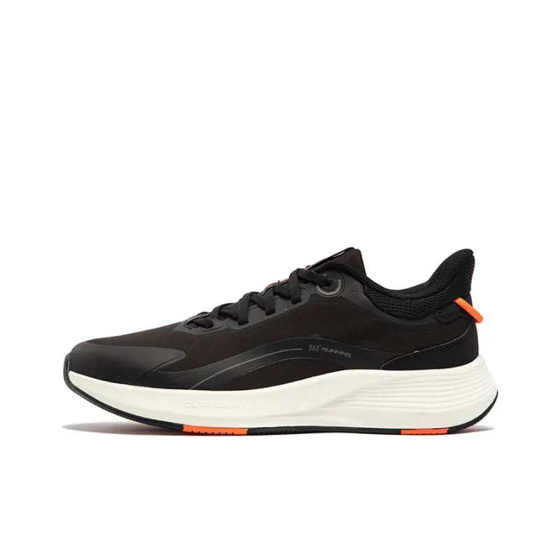 361° Cushioning Anti Slip Wear Resistant Breathability Low Top Running Shoes Men's Black Gray-0