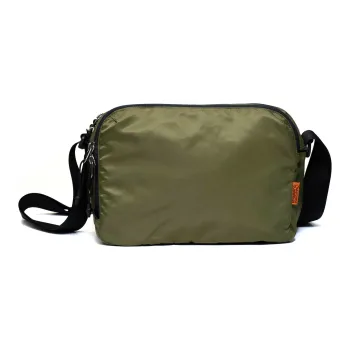 MYBRANDORIGINAL Nylon Cycling Bag Small Square Bag Crossbody Bag Small Size Unisex Green Black