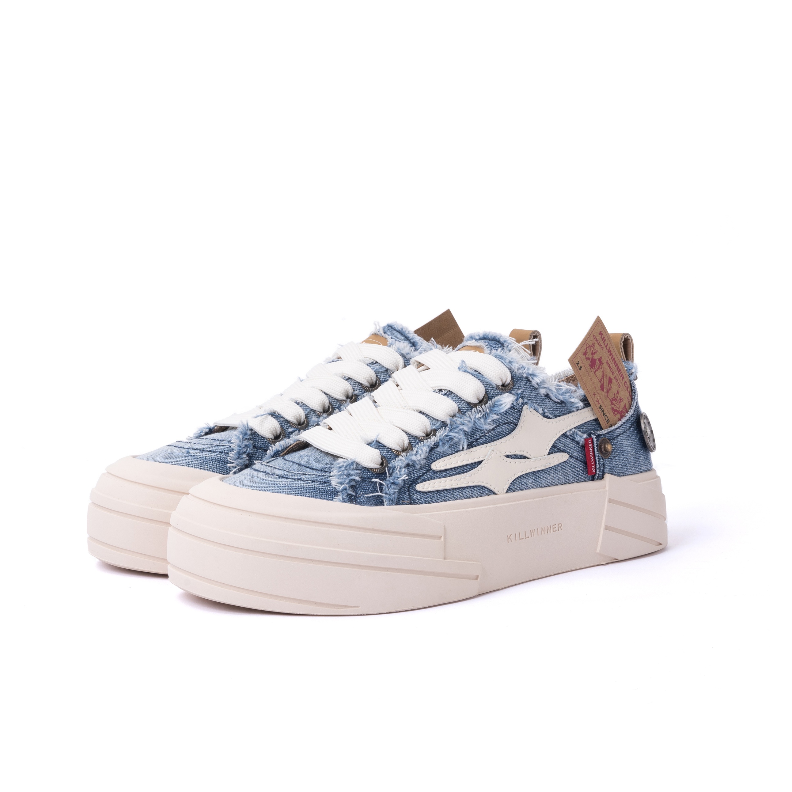 ★大人気★ KILLWINNER Noah's Ark スタイリッシュスニーカー KILLWINNER Noah's Ark Canvas Shoes Unisex Low-Top Beige US M