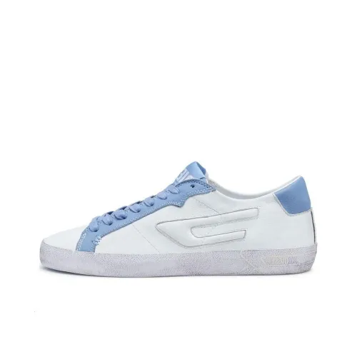 DIESEL Low-Top Skateboard Shoes Men's Blue White