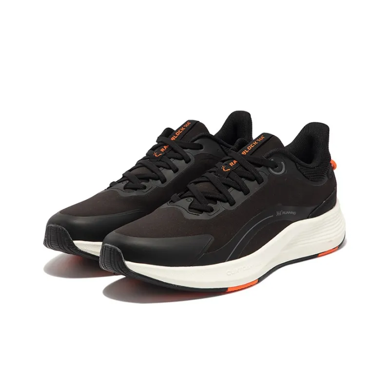 361° Cushioning Anti Slip Wear Resistant Breathability Low Top Running Shoes Men's Black Gray-2
