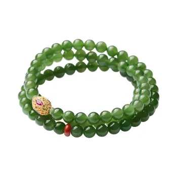 Linguanying Hetian Jade Hetian Jade Bracelets Women's Jasper