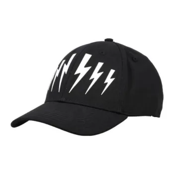 Neil Barrett Raining Bolt Printed Baseball Cap