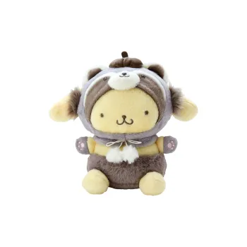 Sanrio Pompompurin Fairy Tale Forest Collection, Little Raccoon Dolls Plush Doll 23cm Height