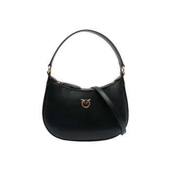 PINKO Calfskin Portable Crossbody Bag, Shoulder Bag Women's Black