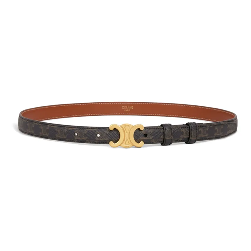 CELINE Small Triomphe Belt In Triomphe Canvas-1