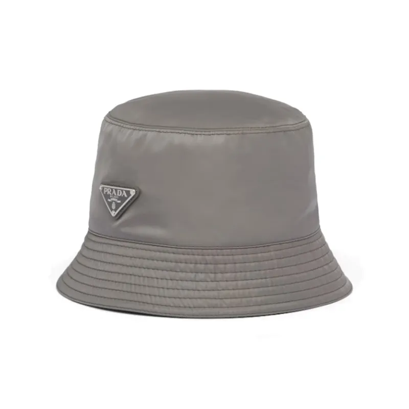 PRADA Metal Bucket Hats Men's Gray-0