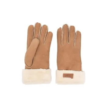 UGG Shearling-trim Suede Gloves