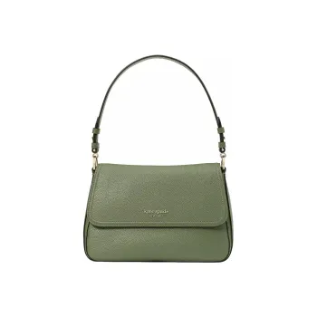 Kate Spade Hudson Litchi Grain Leather Portable Crossbody Bag Shoulder Bag Medium Size Women's Green