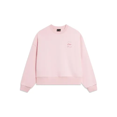 LINING Sports Life Collection Sweatshirts Women's Light Blush Pink