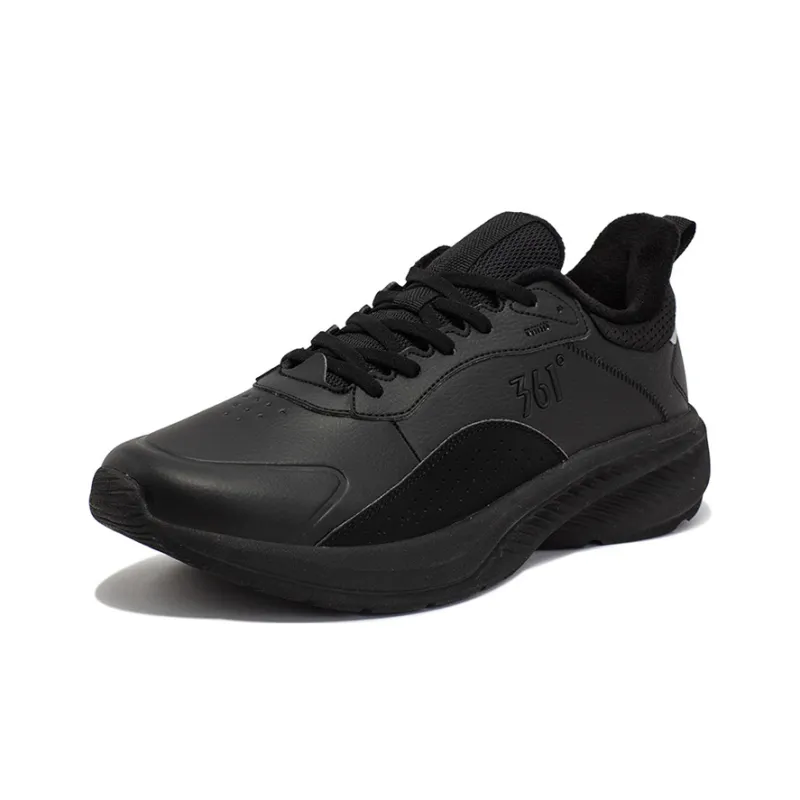 361° Anti Slip Wear Resistant Low Top Running Shoes Men's Obsidian Black-1