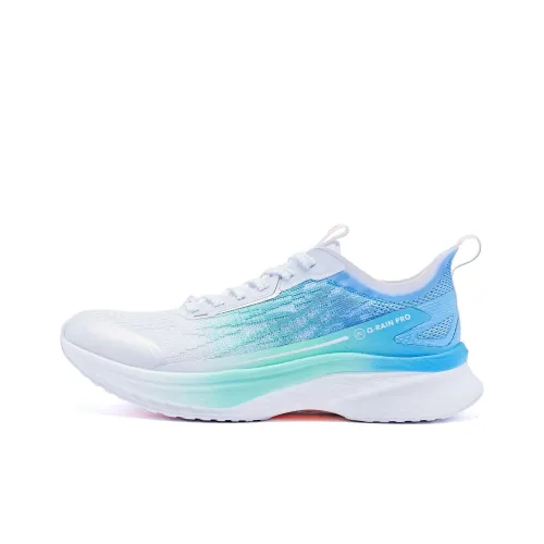 QIAODAN Rapid FW Cushioning Lightweight Low-Top Running Shoes Men's Sea Salt Blue