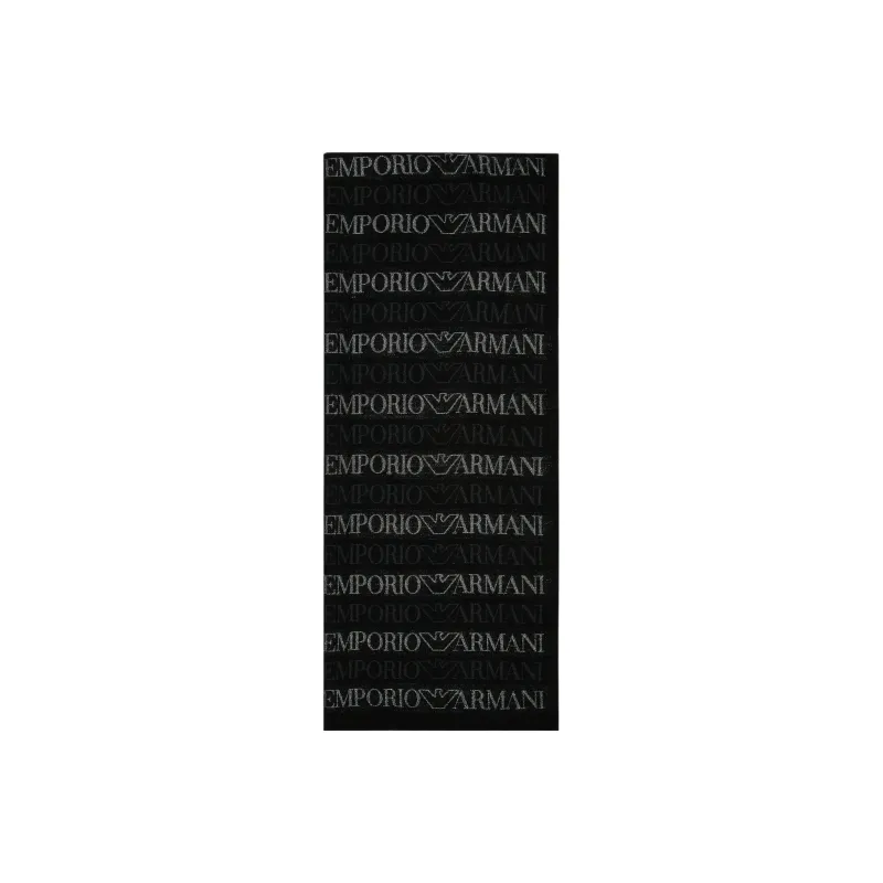 EMPORIO ARMANI Knit Scarves Women's Black-0