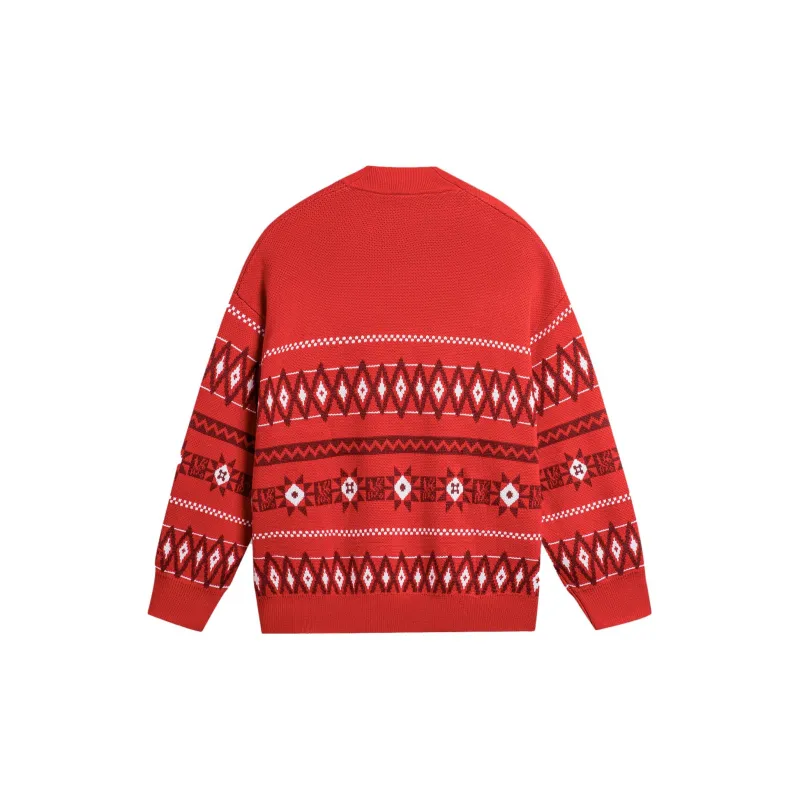 LiNing Sports Trend Series Knitwear Men's Vermilion-1