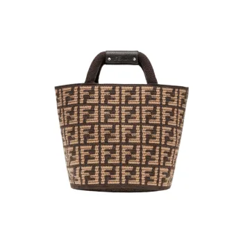 FENDI Cashmere Tote Bag, Shopping Bag, Handbag Regular Men's Brown