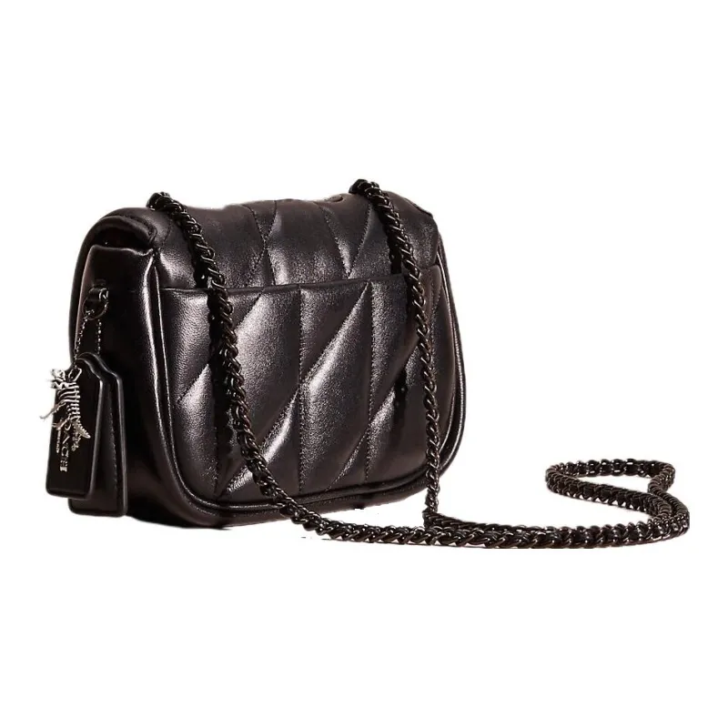 COACH Madison Nappa Leather Pillow Bag, Crossbody Bag, Shoulder Bag Small Size Women's Black-1