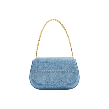 Alexander Wang Leather Handbag, Shoulder Bag Women's Blue