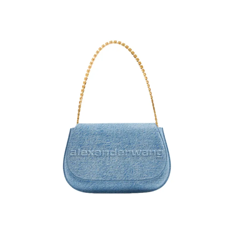 Alexander Wang Leather Handbag, Shoulder Bag Women's Blue-0