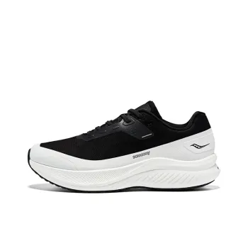 Saucony Waterproof Low Top Casual Running Shoes Unisex Black White