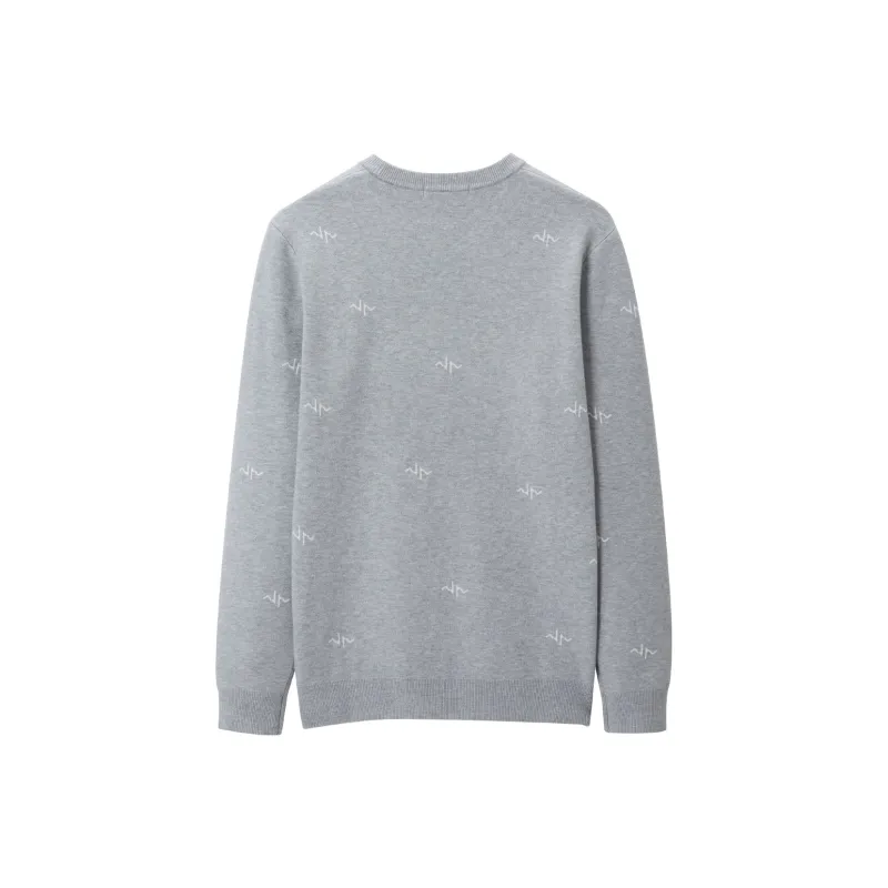 HLA Knitwear Men Medium Gray Pattern B2-1