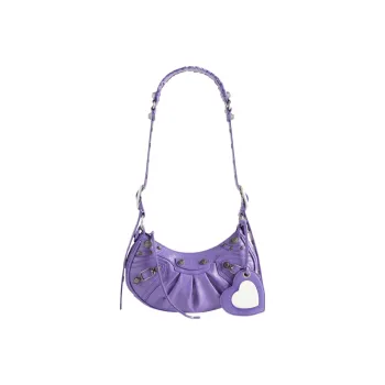 Balenciaga Le Cagole Shoulder Bag Xs Purple
