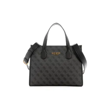 GUESS PU Trim Shoulder Bag Crossbody Bag Handbag Small Size Women's Black